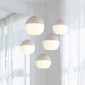 Globo Lampada a sospensione Ragusa, dimmerabile, Bianco / Opale, Soggiorno / Sala da pranzo, Metallo, Lampada a sospensione