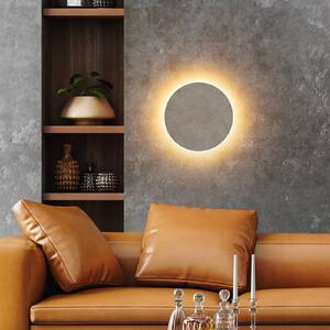 Globo Applique da parete a LED Jillian, Bianco / Opale, Soggiorno / Sala da pranzo, Pietra, Moderno, Applique a LED