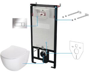 Deante Peonia set modulo di installazione, vaso wc e placca di comando CDES6ZPW