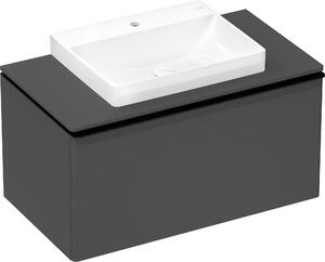 Hansgrohe Xelu Q Console avec découpe au centre, 980x550, pour vasque à poser 600x480mm, polie, 54110910, 54110910