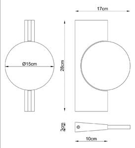 Globo Applique da parete a LED Jasper, Ottone / Oro, Soggiorno / Sala da pranzo, Metallo, Moderno, Applique a LED
