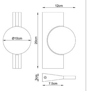 Globo Applique da parete a LED Jasper, Alluminio / Grigio / Zincato, Soggiorno / Sala da pranzo, Metallo, Moderno, Applique a LED