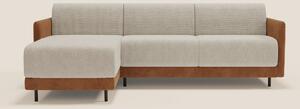 Narciso divano letto angolare con materasso alto 18 cm e penisola cont