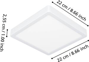 Eglo Plafoniera LED Fueva 6-Z bianco 22 x 22 cm RGB dimmerabile