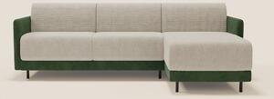 Narciso divano letto angolare con materasso alto 18 cm e penisola cont
