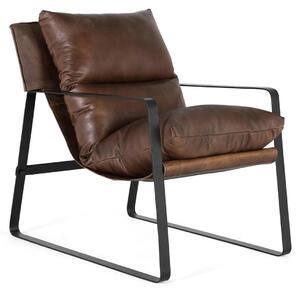 Poltrona in pelle Gallipoli 80 cm x 58 cm x 80 cm Giner y Colomer