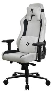 Poltrona da gaming in tessuto Arozzi Vernazza Supersoft grigio chiaro