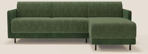 Narciso divano letto angolare con materasso alto 18 cm e penisola cont