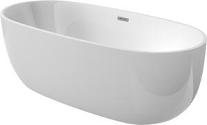 Deante Alpinia vasca da bagno freestanding 150x73.5 cm ovale bianco KDU_015W