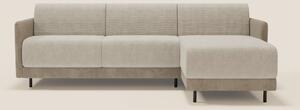 Narciso divano letto angolare con materasso alto 18 cm e penisola cont