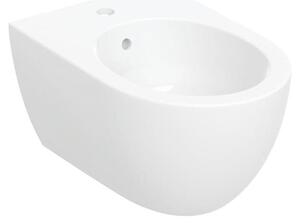 Geberit Acanto bidet mural, forme fermée, pour robinetterie monotrou, 502.825.00.8, 502.825.00.8