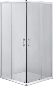 Deante Funkia box doccia 80x80 cm quadrato cromo lucida/vetro trasparente KYC_042K