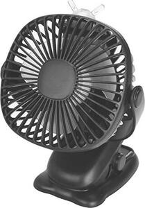 Venforze clip fan pram, 8000mAh batteria ricaricabile USB, 4 velocità 360 ° rotante raffreddamento scrivania, ufficio (nero)