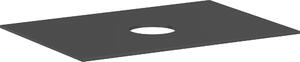 Hansgrohe Xevolos E Console 780/550 avec découpe au centre pour lavabo à poser sans trou de robinetterie, 54328760, 54328760