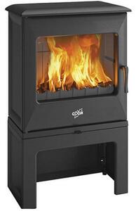 Stufa a legna in ghisa nera da 5 kw Godin 388150PEINTANTHRACITE