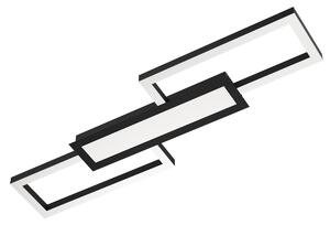 Lampada da soffitto a LED Eglo Fomento nera 78 x 26 cm, luce bianca calda-bianca fredda