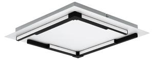 Eglo 900329 ZAMPOTE Plafoniera LED 25W 380x380mm Bianco Nero Dimmerabile a 3 livelli bianco caldo