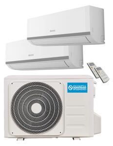 OLIMPIA SPLENDID Climatizzatore Dual Split Inverter 10000 + 12000 Btu Condizionatore con Pompa di Calore Classe A++/A+ Gas R32 Wifi (Unit Interna 