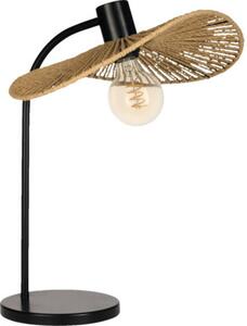 Lampada da tavolo Eglo 31965 SIRUELA E27 42 W nero/marrone