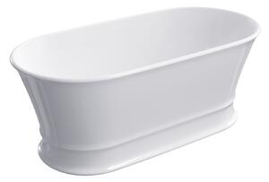 Omnires Classica M+ vasca da bagno freestanding 160x79 cm ovale bianco CLASSICAWWBP