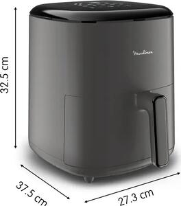Moulinex Friggitrice ad Aria Capacit 5 Litri con Timer e Termostato Regolabile colore Grigio - EZ245H20 Easy Fry Max