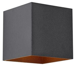 Applique da esterno nera con LED IP65 solare - Charlene