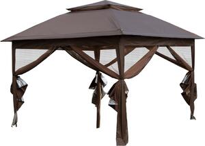 Tetto per vasca idromassaggio Marimex Vista marrone - Gazebo con protezione UV