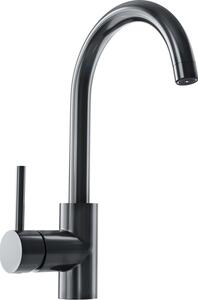 Miscelatore da cucina Globalo Zentio antracite| Miscelatore da cucina Facile da installare, miscelatore con tubo per acqua calda e fredda, miscelatore per lavello