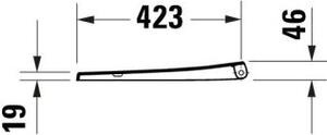 DURAVIT 0022990000 Univ.WC-Sitz a D Tief 438mm Ülap