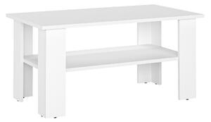 KOMTO Tavolino Vienna Tavolino da salotto Tavolino moderno Tavolino in legno Tavolino da salotto Tavolino da caffè Tavolino da divano Tavolino da caffè 90x50x43 cm Bianco