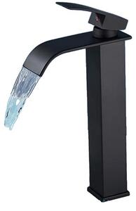 Miscelatore per lavabo, monocomando, montaggio a incasso, colore nero opaco