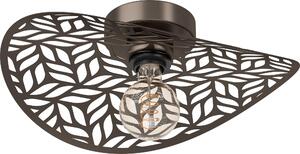 Lampada da soffitto EGLO Swaby, lampada da soffitto con paralume decorativo, lampada da soffitto per soggiorno e camera da letto, acciaio color bronzo, attacco E27