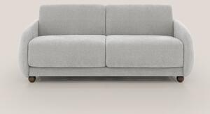 Giglio divano letto scandinavo japandi con materasso H18 cm in tessuto