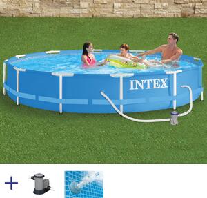 Piscina "Metal Frame" Rotonda C/Telaio Portante C/Pompa Cm.366X76H. - capacità lt.6503 - peso kg.25,2 (28212)