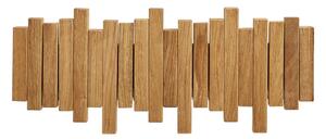 Attaccapanni da parete di colore naturale in rovere massiccio 3 cm Caltra – House Nordic