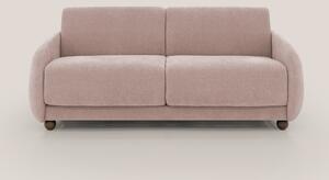 Giglio divano letto scandinavo japandi con materasso H18 cm in tessuto