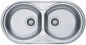 Alveus Form lavello in acciaio 83.2x43.7 cm acciaio 1060002