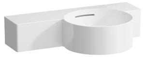 LAUFEN VAL Lave-mains, sans trou pour robinet, tablette à gauche, avec trop-plein, coupant, 550x315mm, H8152840008131, H8152840008131