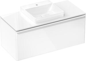 Hansgrohe Xelu Q Console avec découpe au centre, 1180x500x480, pour vasque à poser, polie, 54096050, 54096050