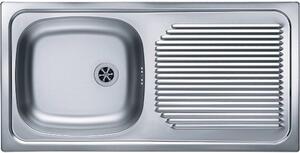 Alveus Basic lavello in acciaio 86x43.5 cm acciaio 1008843