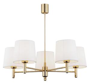 Brilagi - Lampadario a stelo MONTE 5xE27/15W/230V crema/oro