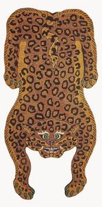 Tappeto in lana a pelo lungo fatto a mano Tatsu Leopart