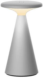 MÜLLER-LICHT Lampada da tavolo ricaricabile a LED 27700207, dimmerabile, 2700K, bianco caldo, grigio