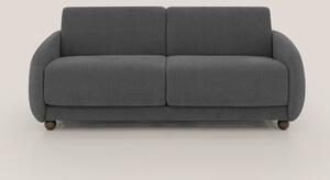 Giglio divano letto scandinavo japandi con materasso H18 cm in tessuto