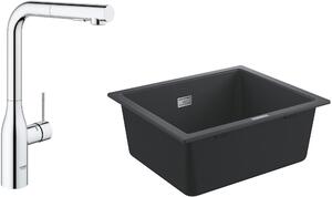 Set rubinetto da cucina Grohe Essence 30270000, lavello in granito Grohe K700 31654AP0