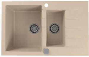 Alveus Cadit lavello in granito 79x50 cm beige 1131358