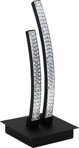Eglo 99804 LEJIAS Lampada da tavolo LED 8W nero trasparente bianco caldo