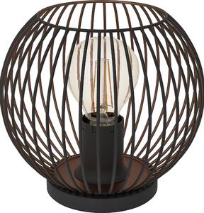Lampada da tavolo Eglo Almanzora, diametro 20 cm, altezza 19 cm, nera/rame