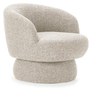 Poltrona beige girevole Dali – MOME