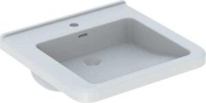 Geberit Renova Nr. 1 Comfort lavabo, encastrable, 550x525 mm, avec percement pour robinetterie, avec trop-plein, blanc, 128555600, 128555600